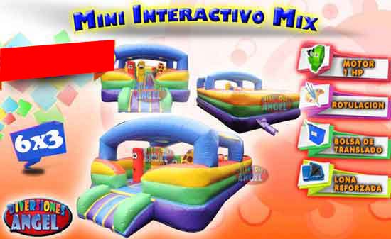 Inflable Mini Interactivo Mix 6x3
